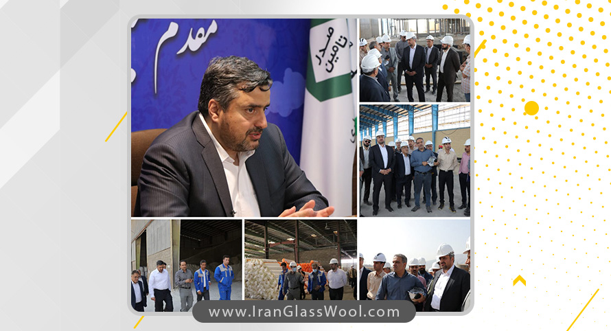بازدید مدیر عامل شرکت سرمایه گذاری صدر تامین از پروژه انتقال  شرکت پشم شیشه ایران